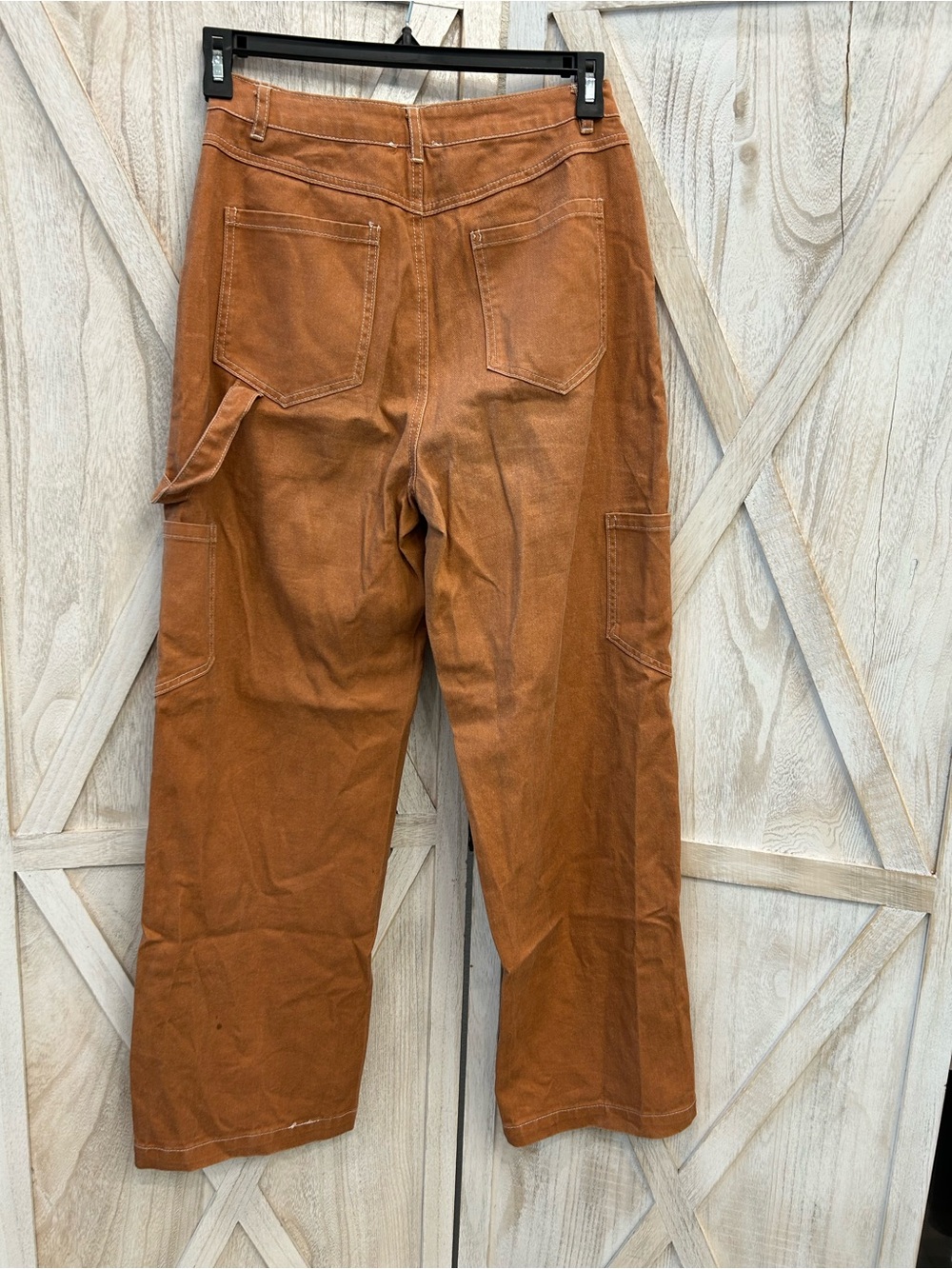 Altar'd State Rust Wide-Leg Cargo Pants - Picture 2 of 10